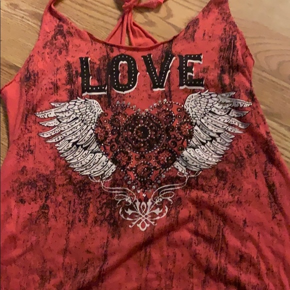 Tops - 🌈🐢Love bling tank